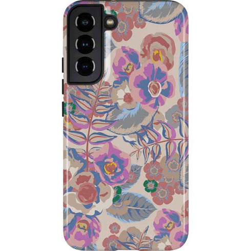 Warm Taupe Floral Galaxy S22 Plus Pro Case