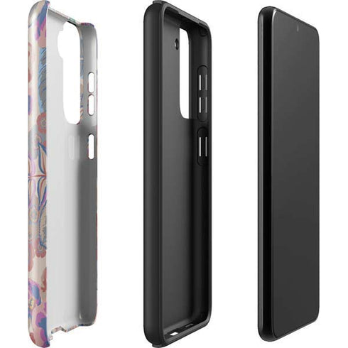 Warm Taupe Floral Galaxy S22 Plus Pro Case