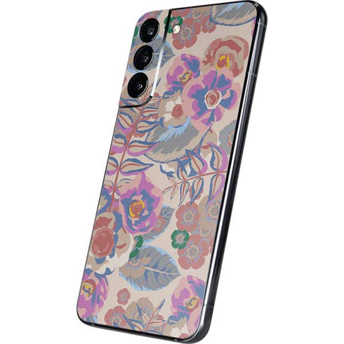 Warm Taupe Floral Galaxy S22 Plus Skin