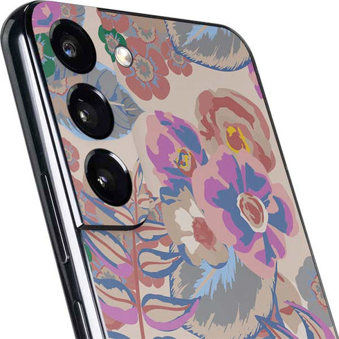 Warm Taupe Floral Galaxy S22 Plus Skin