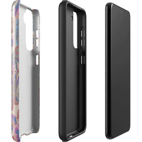Warm Taupe Floral Galaxy S22 Pro Case