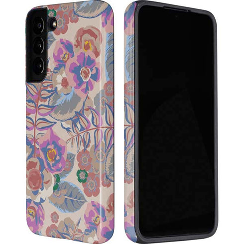 Warm Taupe Floral Galaxy S22 Pro Case