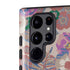 Warm Taupe Floral Galaxy S22 Ultra Pro Case