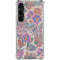 Warm Taupe Floral Galaxy S23 Clear Case