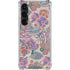 Warm Taupe Floral Galaxy S23 Clear Case