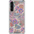 Warm Taupe Floral Galaxy S23 Plus Clear Case