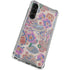 Warm Taupe Floral Galaxy S23 Plus Clear Case