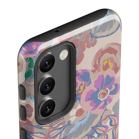 Warm Taupe Floral Galaxy S23 Plus Pro Case