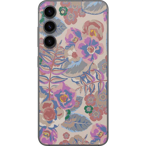 Warm Taupe Floral Galaxy S23 Plus Skin