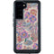 Warm Taupe Floral Galaxy S23 Plus Waterproof Case
