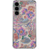 Warm Taupe Floral Galaxy S24 Plus Clear Case