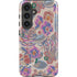 Warm Taupe Floral Galaxy S24 Plus Impact Case