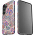 Warm Taupe Floral Galaxy S24 Plus Impact Case