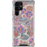 Warm Taupe Floral Galaxy S24 Ultra Clear Case