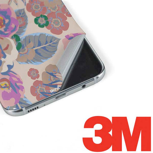 Warm Taupe Floral Galaxy S8 Plus Skin