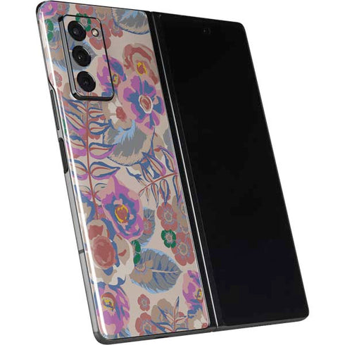 Warm Taupe Floral Galaxy Z Fold2 5G Skin