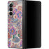 Warm Taupe Floral Galaxy Z Fold3 5G Skin