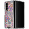 Warm Taupe Floral Galaxy Z Fold4 5G Clear Case