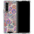 Warm Taupe Floral Galaxy Z Fold4 5G Clear Case