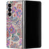 Warm Taupe Floral Galaxy Z Fold4 5G Skin