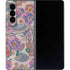 Warm Taupe Floral Galaxy Z Fold4 5G Skin