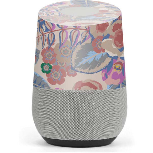 Warm Taupe Floral Google Home Skin