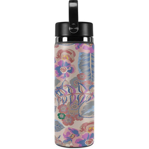 Warm Taupe Floral Hydro Flask 20oz Wide Mouth Skin
