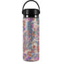 Warm Taupe Floral Hydro Flask 20oz Wide Mouth Skin