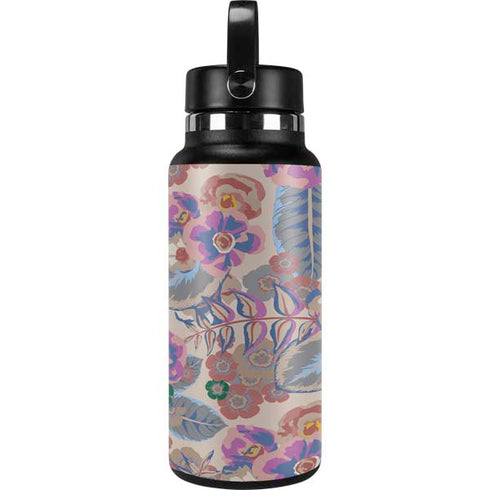 Warm Taupe Floral Hydro Flask 32oz Wide Mouth Skin