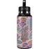 Warm Taupe Floral Hydro Flask 32oz Wide Mouth Skin