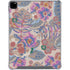 Warm Taupe Floral iPad Pro 12.9in (2020) Clear Case