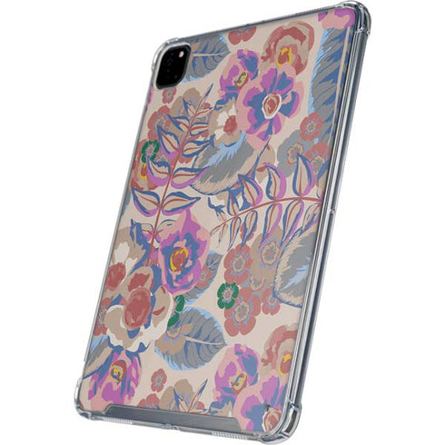 Warm Taupe Floral iPad Pro 12.9in (2020) Clear Case