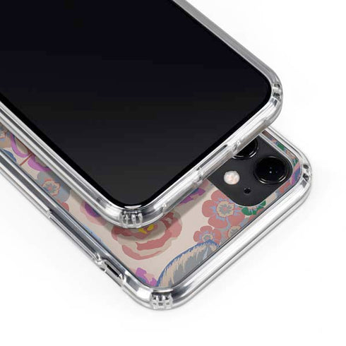 Warm Taupe Floral iPhone 11 Clear Case