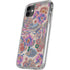 Warm Taupe Floral iPhone 11 Clear Case