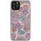 Warm Taupe Floral iPhone 11 Pro Clear Case