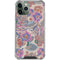 Warm Taupe Floral iPhone 11 Pro Max Clear Case