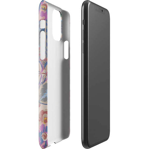 Warm Taupe Floral iPhone 11 Pro Max Lite Case