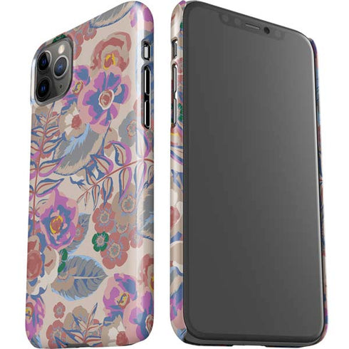 Warm Taupe Floral iPhone 11 Pro Max Lite Case