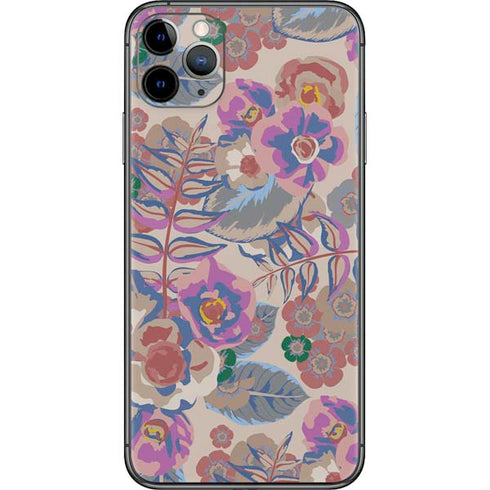 Warm Taupe Floral iPhone 11 Pro Max Skin
