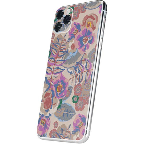 Warm Taupe Floral iPhone 11 Pro Max Skin