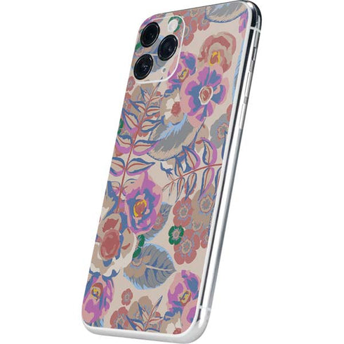 Warm Taupe Floral iPhone 11 Pro Skin