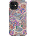 Warm Taupe Floral iPhone 12 Impact Case