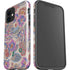 Warm Taupe Floral iPhone 12 Mini Impact Case