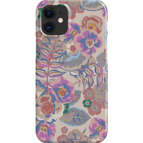 Warm Taupe Floral iPhone 12 Mini Lite Case