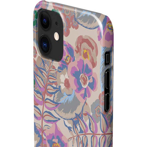 Warm Taupe Floral iPhone 12 Mini Lite Case