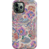 Warm Taupe Floral iPhone 12 Pro Impact Case