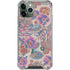 Warm Taupe Floral iPhone 12 Pro Max Clear Case