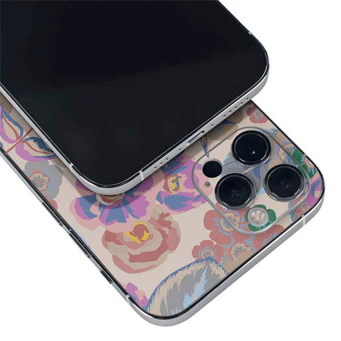 Warm Taupe Floral iPhone 12 Pro Max Skin