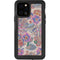 Warm Taupe Floral iPhone 12 Pro Waterproof Case