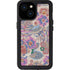 Warm Taupe Floral iPhone 13 Mini Waterproof Case